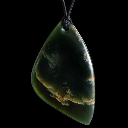 Dark Flower Jade Drop by Luke Gardiner Pendant