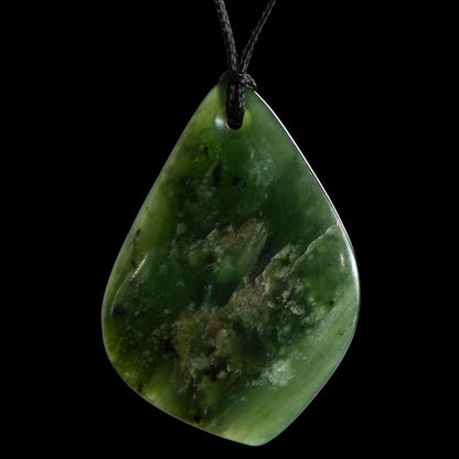 Dark Flower Jade Drop by Luke Gardiner Pendant