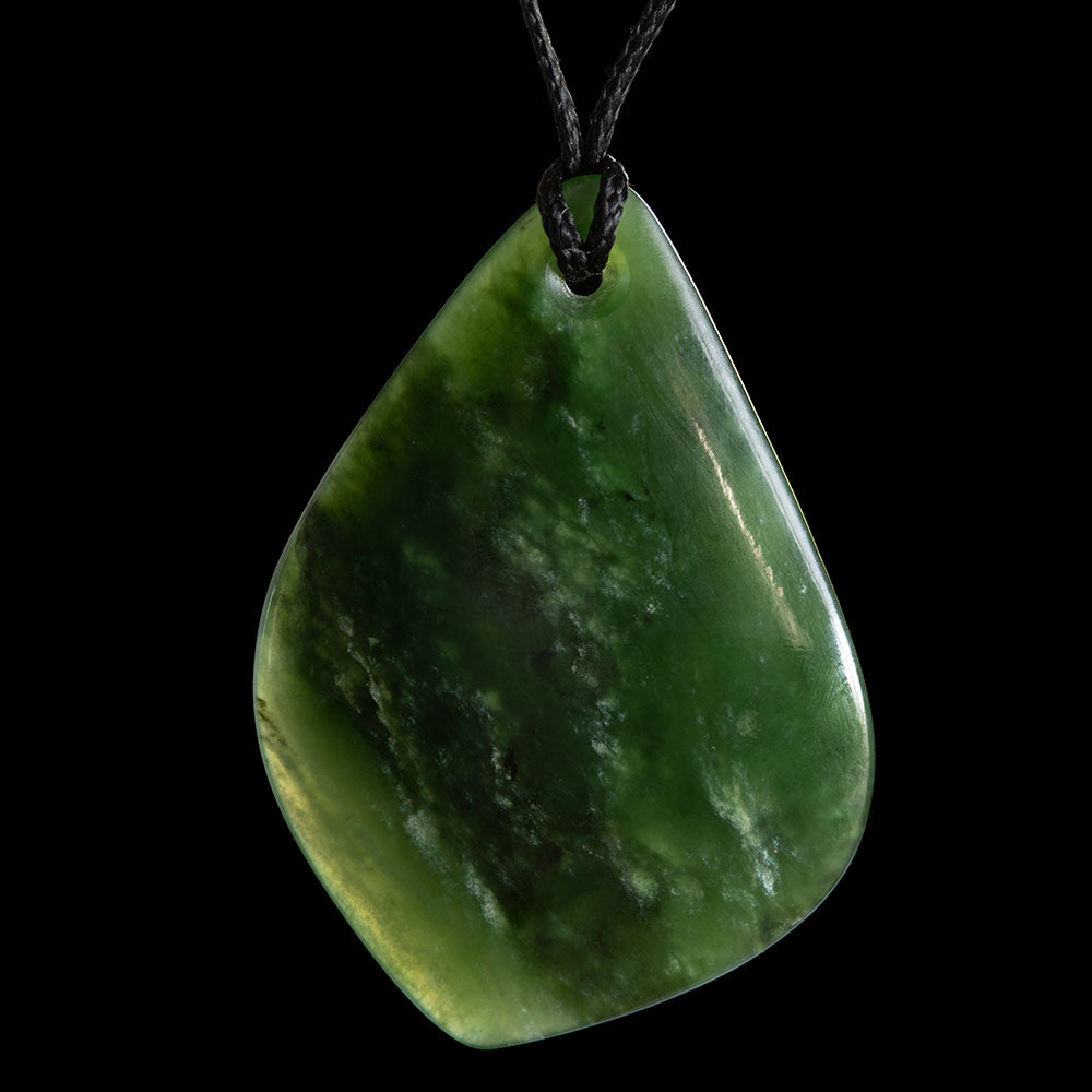 Dark Flower Jade Drop by Luke Gardiner Pendant