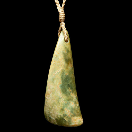 Large Jade Drop by Madelyne Gourdin Pendant