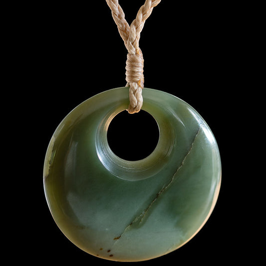 Jade Pi Disc by Tyson Lynes Pendant