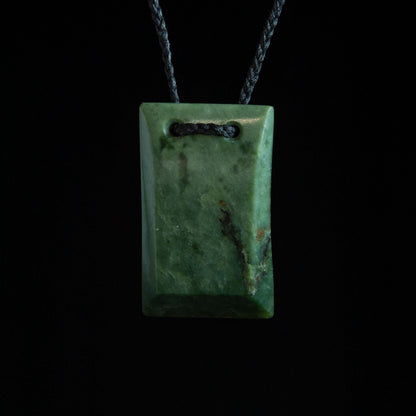 Rimu Range Jade Rectangle Pendant by Nick Balme