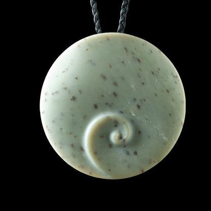 Jade Koru by Madelyne Gourdin Pendant