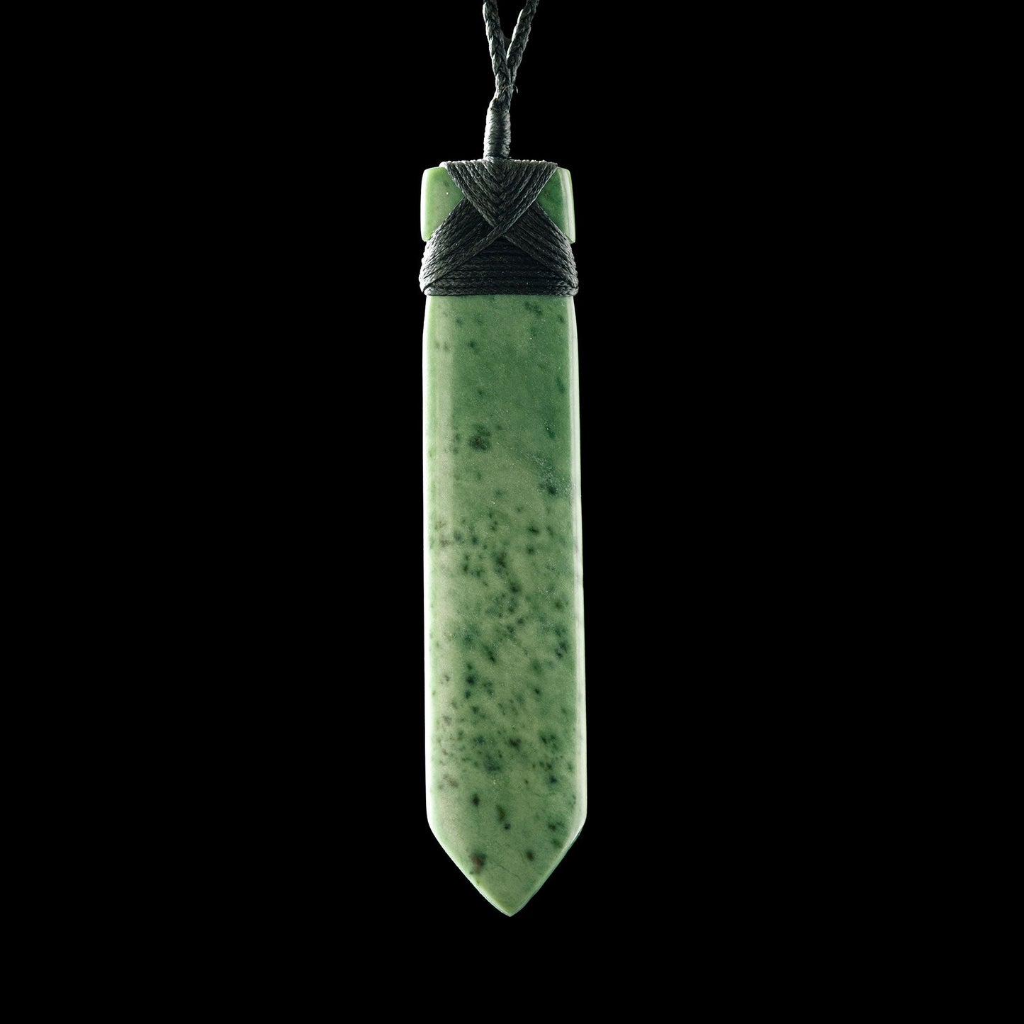 Long Contemporary Rimu Jade Bound Toki by Nick Balme Pendant