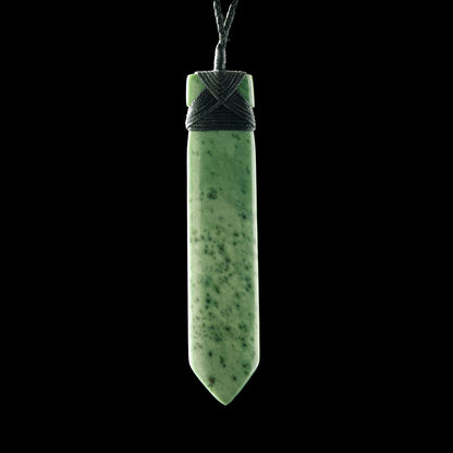 Long Contemporary Rimu Jade Bound Toki by Nick Balme Pendant