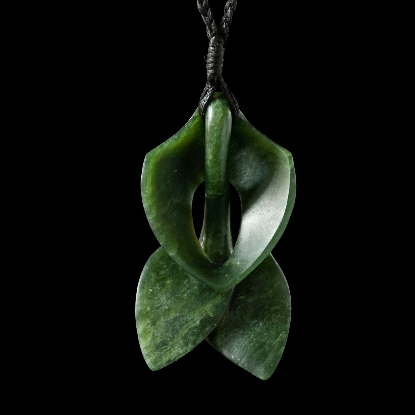 Sculpted Leaf form in Marsden Jade by Madelyne Gourdin Pendant