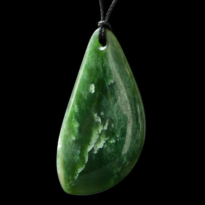 Dark Flower Jade Drop by Luke Gardiner Pendant