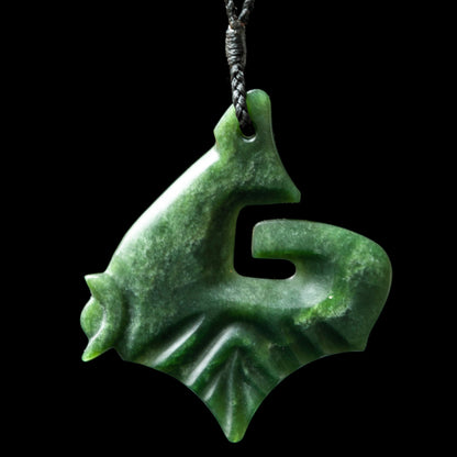 Contemporary Waimea Jade Matau by Nick Balme Pendant