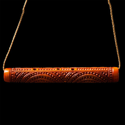 Stained Deer Antler Kōauau Flute by Yuri Terenyi - mar23