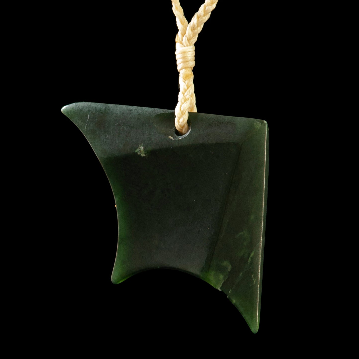 small Jade Whai-Stingray by Nick Balme Pendant