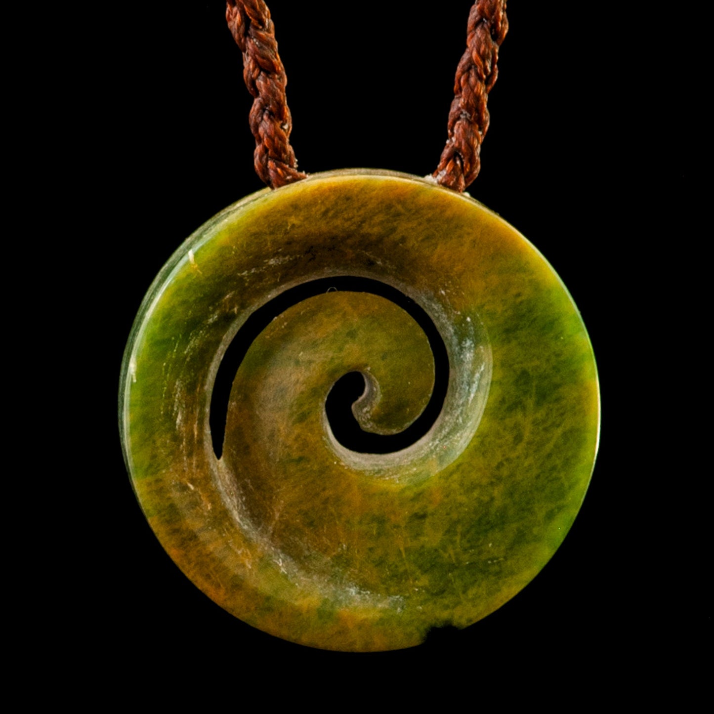 Batch of Jade Koru by Ernesto Ovalle (2 variants) Variant 2 Pendant