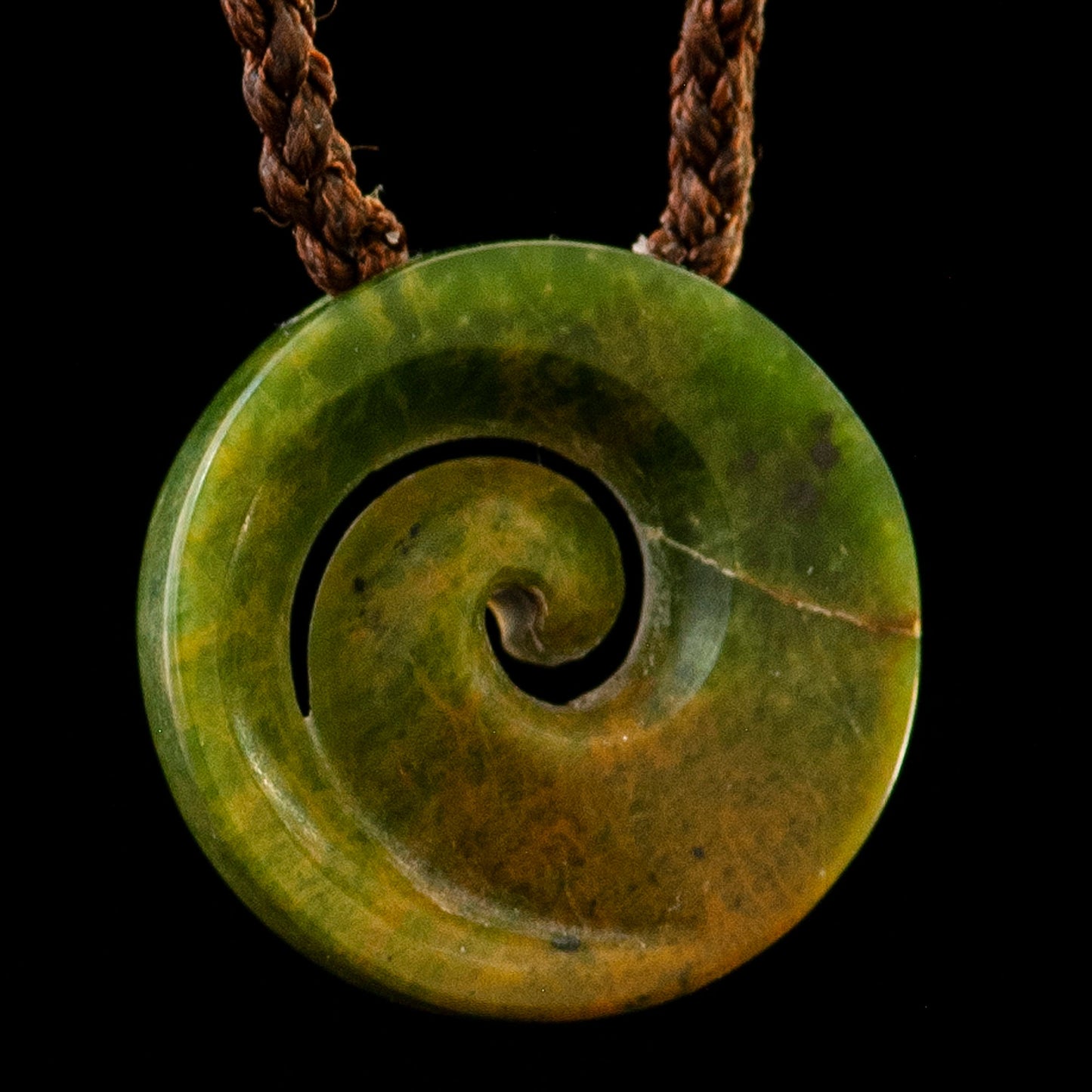 Batch of Jade Koru by Ernesto Ovalle (2 variants) Variant 2 Pendant
