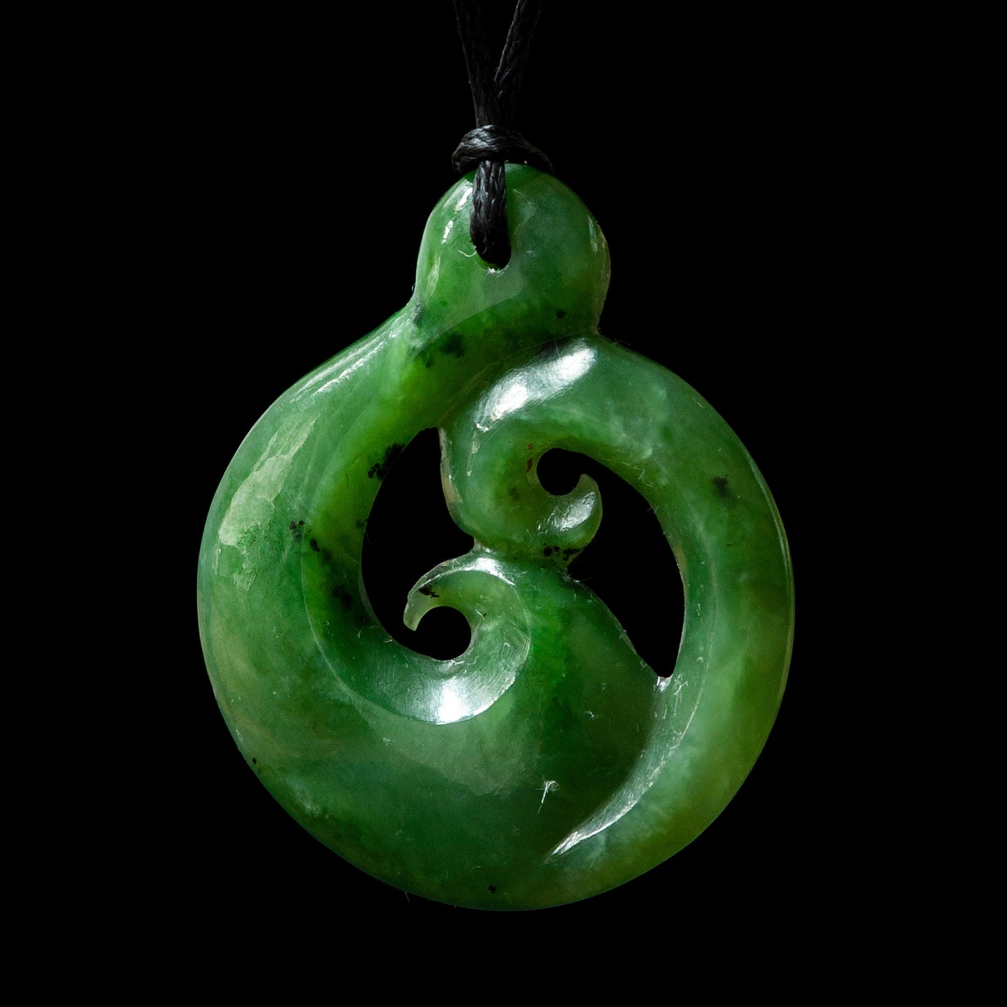 Jade Pendant, small Family Koru