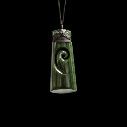 Jade Toki hand carved pendant /24 HM Necklace