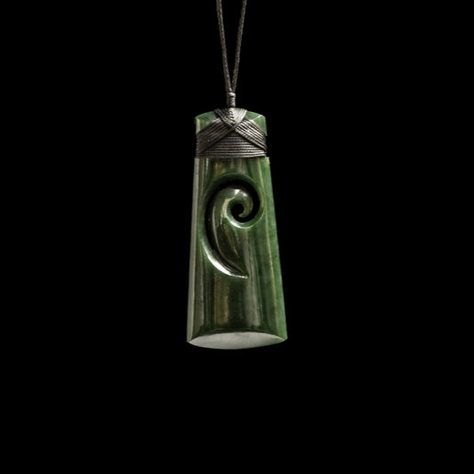 Jade Toki hand carved pendant /24 HM Necklace