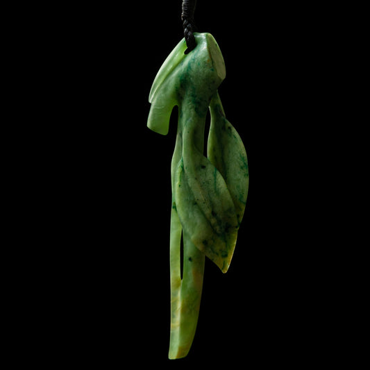 Sculpted Leaf form by Madelyne Gourdin Pendant