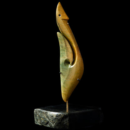 Large Matau on stand by Alex Sands Pendant