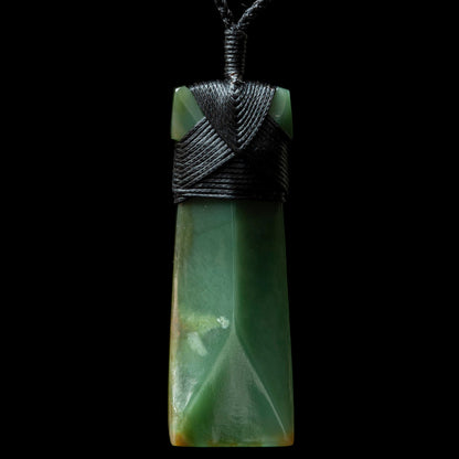 Bound Pounamu Curved Hei Toki by Conrad Henderson Pendant