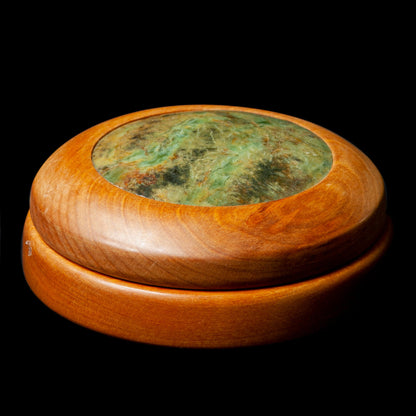 Wooden and Pounamu box by Alex Sands Pendant