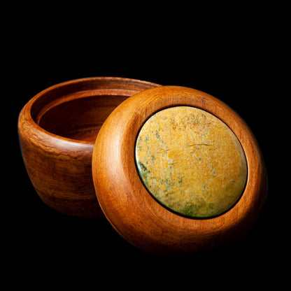 Wooden and Pounamu box by Alex Sands Pendant