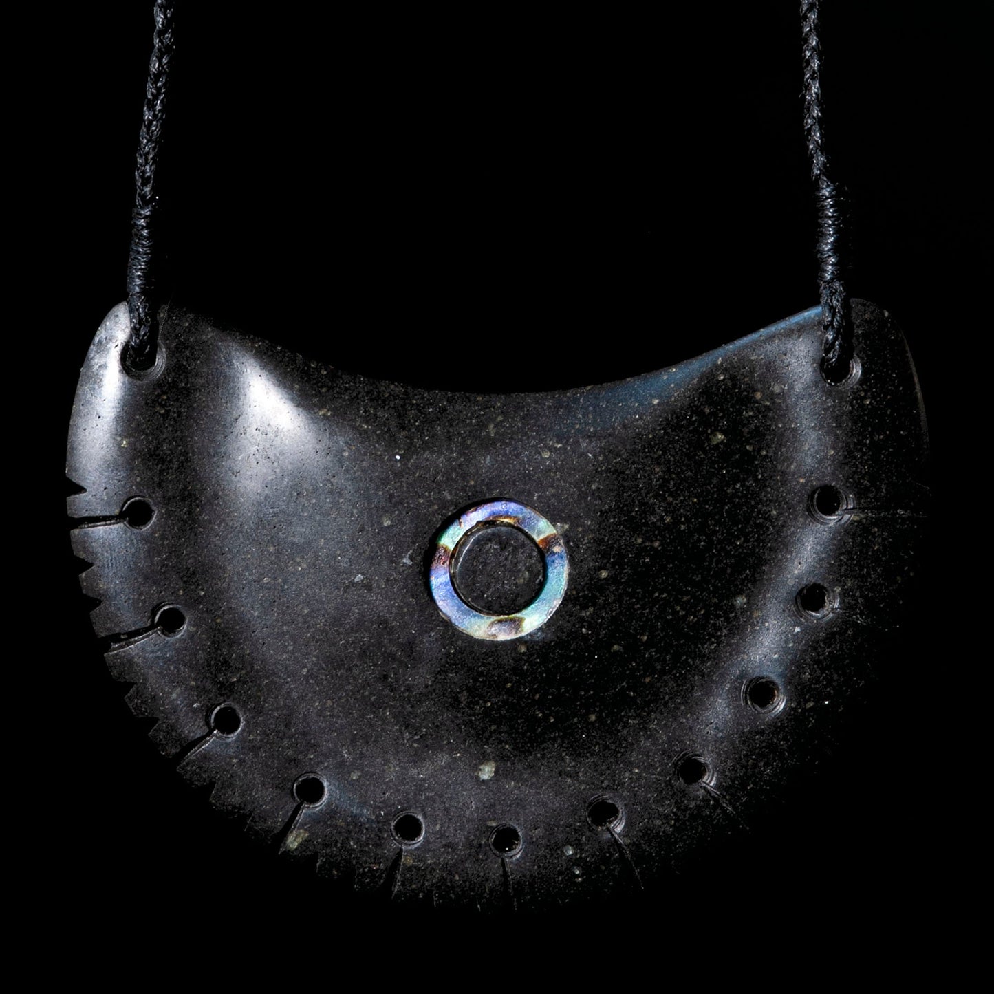 Onewa Notched and Bound Breast Plate Pendant