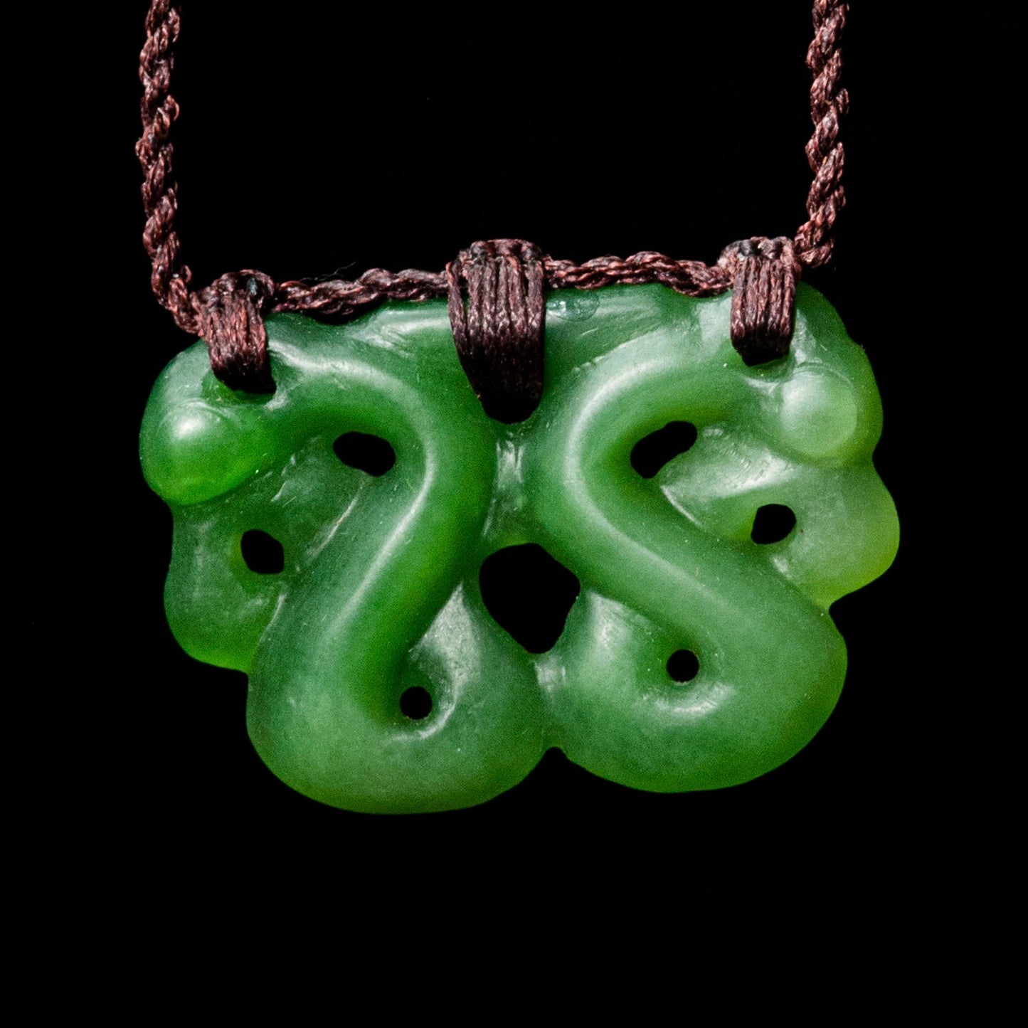 Pounamu Double Manaia Pendant