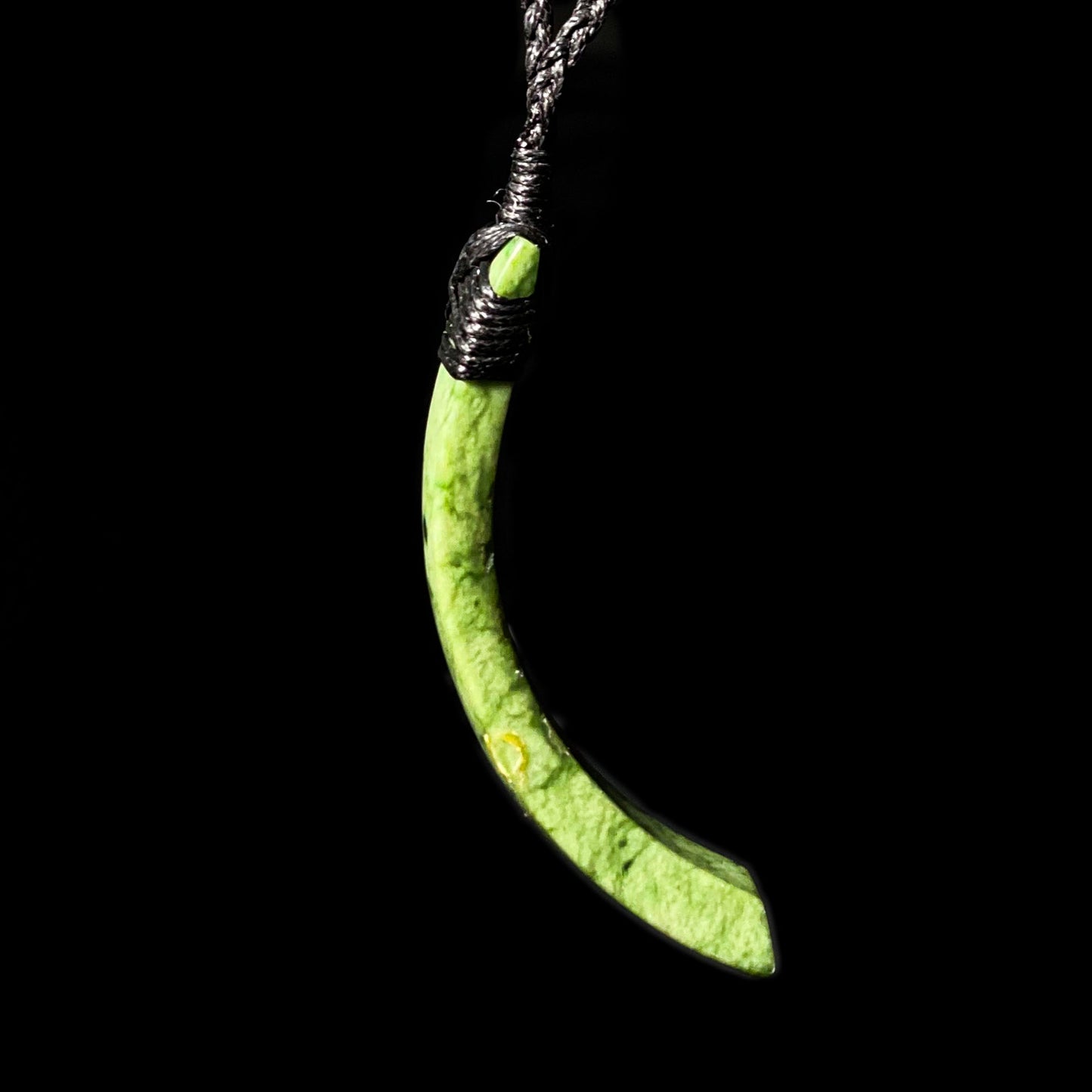 Curved Hei Toki by Alex Sands - 15 7 24 bd Pendant