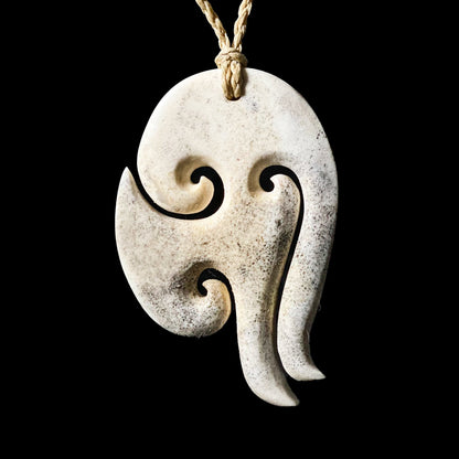 Deer Antler Matau Pendant