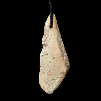 Raw Edge Pounamu Rei-Niho form by Nick Balme Pendant
