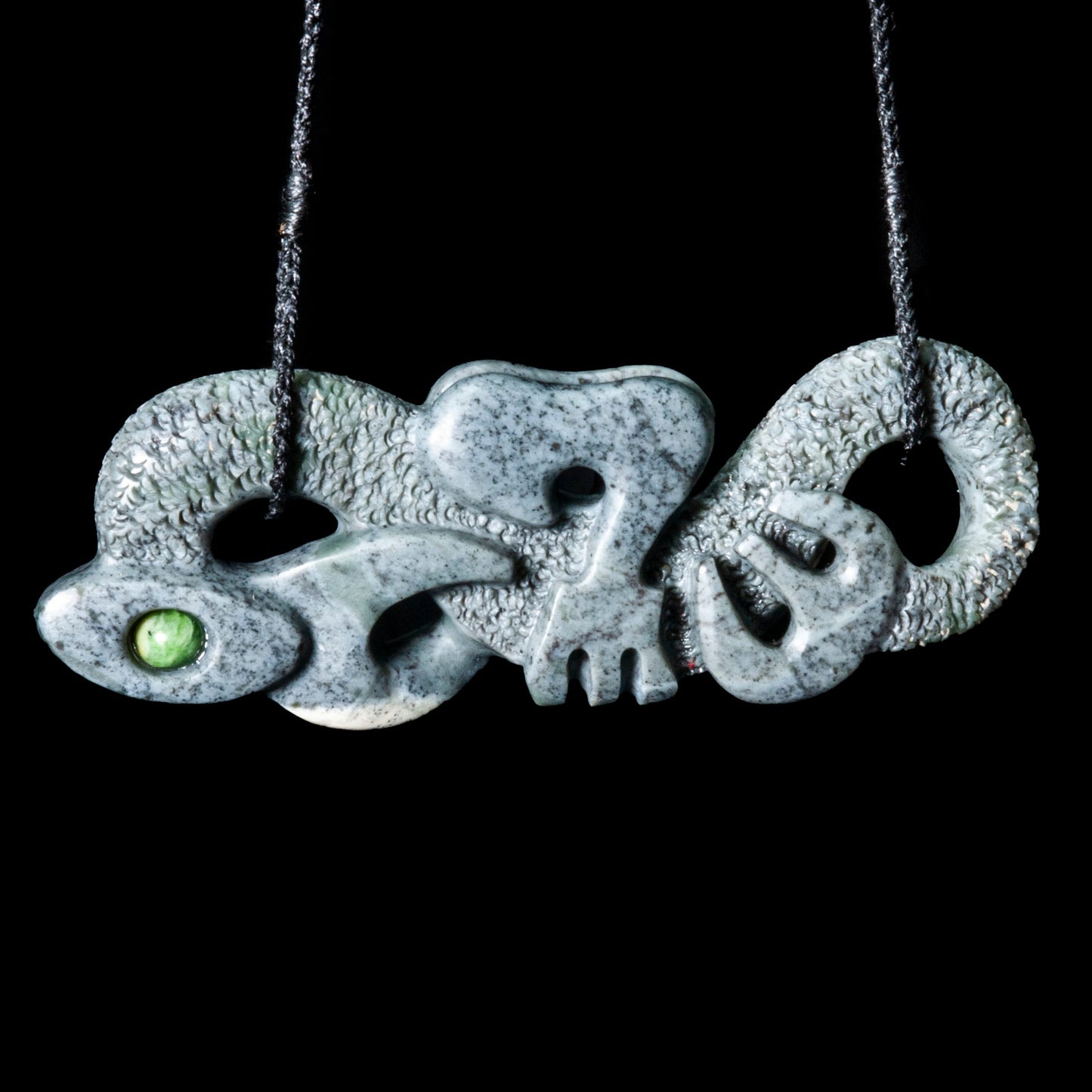 Detailed Nelson Jade Manaia by Nick Balme Pendant