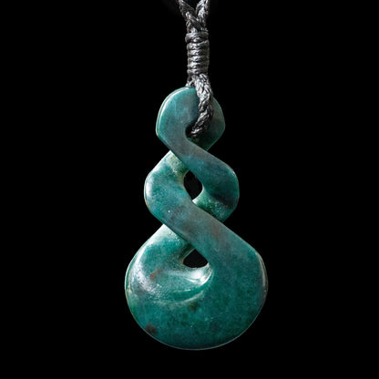 Double Pikorua (twist) Aotea pendant
