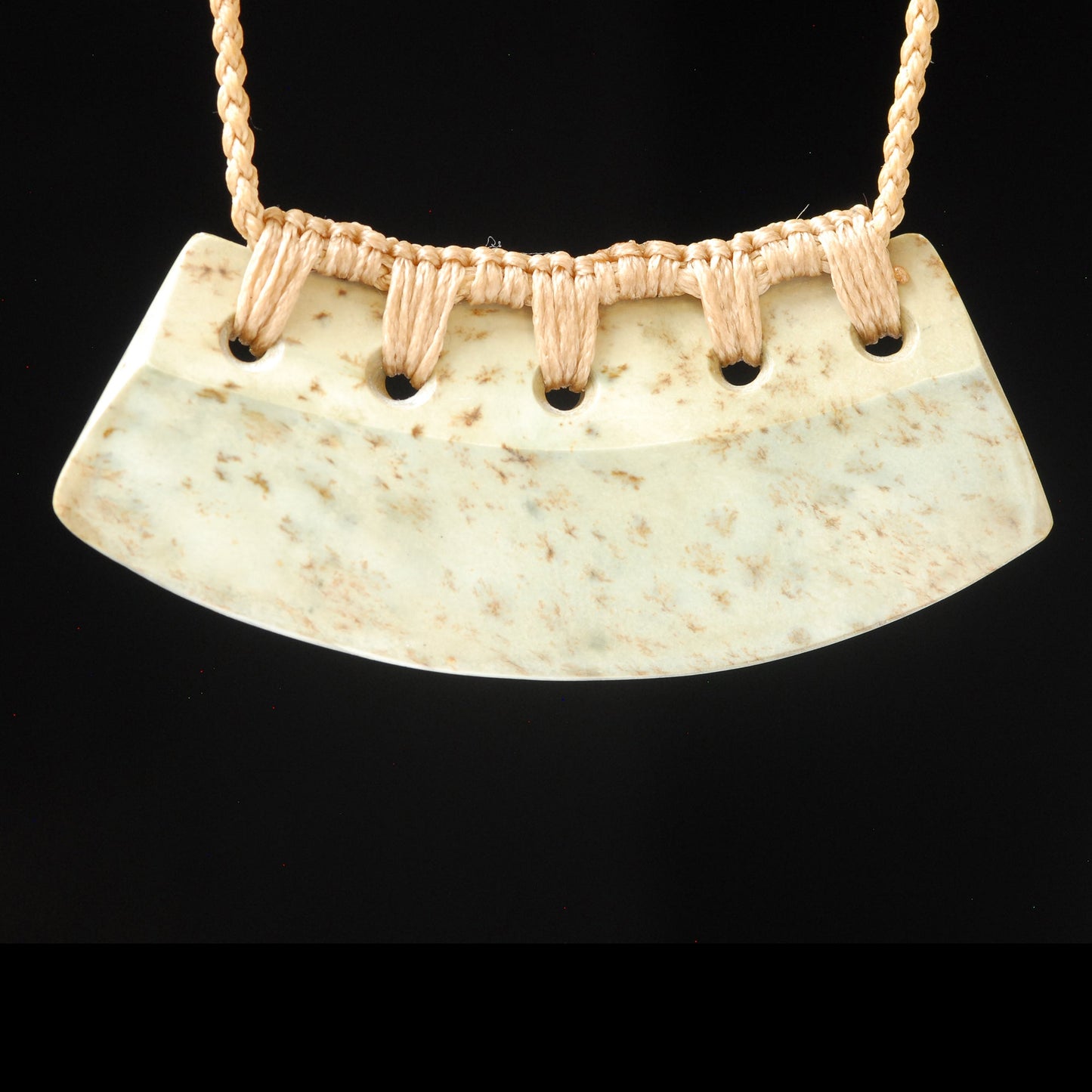 Contemporary Toki Kokopu Jade Pendant by Alex Sands