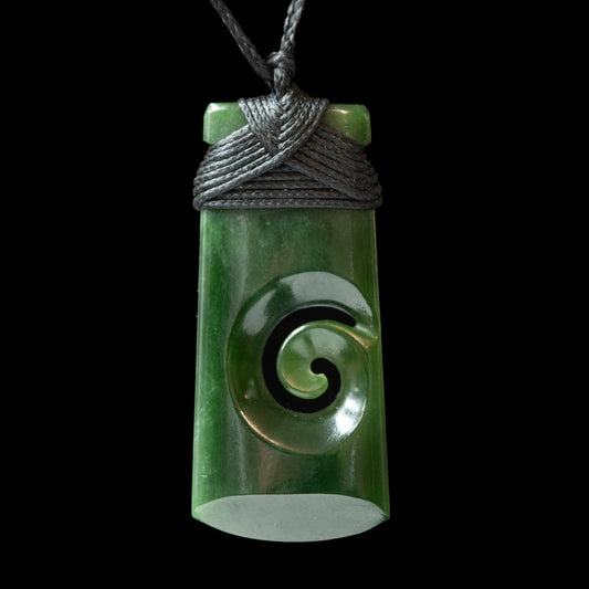 Jade Koru Toki by Alex Sands - HM Pendant