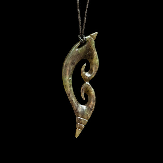Jade Koru by Shaun Gardiner Pendant