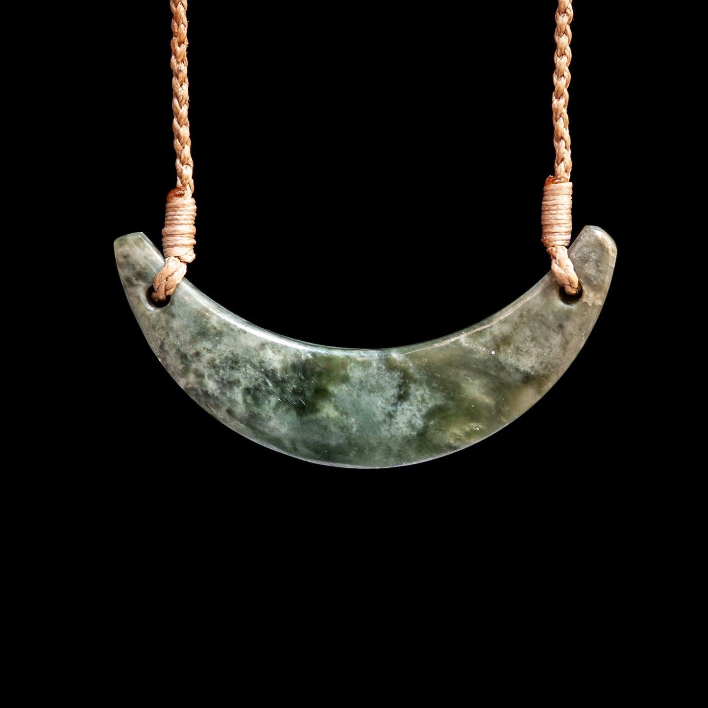 Jade Breast Plate Handcarved by Alex Sands Pendant