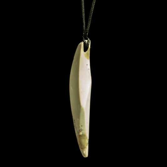 Jade Toki hand carved pendant by Nick and Mady Necklace