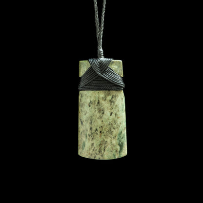 Jade Toki hand carved pendant by Nick and Mady Necklace