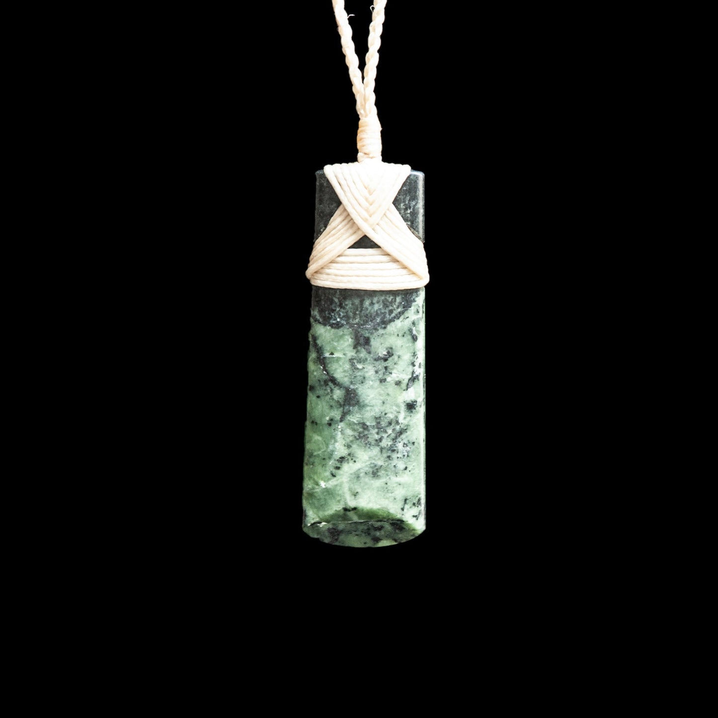 Jade Toki hand carved pendant by Nick and Mady Necklace