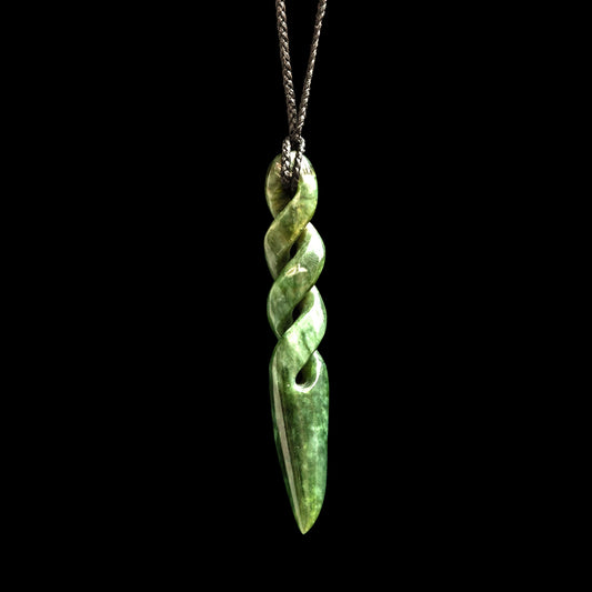 Jade Pikorua (twist) by Alex Sands Pendant