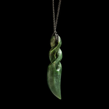 Jade Pikorua twist by Alex Sands Pendant