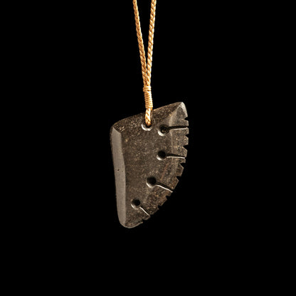 New Zealand Onewa niho handcrafted pendant Necklace