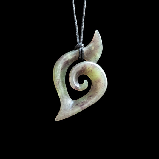 Jade Koru Pendant by Shaun Gardiner HM