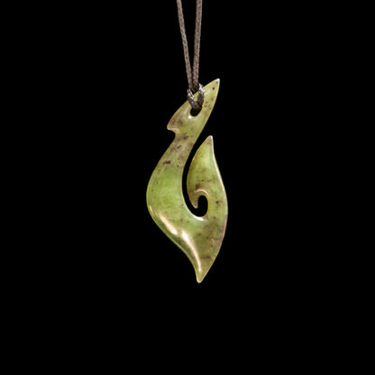 Jade Koru Matau by Shaun Gardiner Pendant