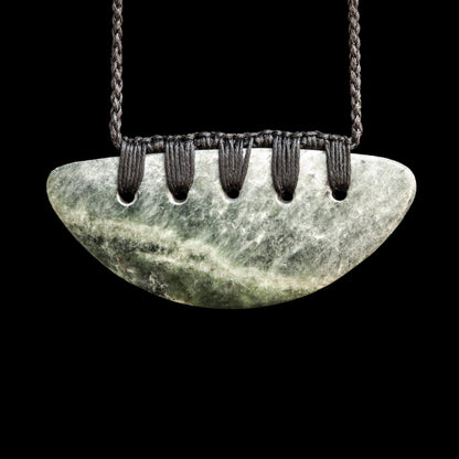 Handcarved Jade Breast Plate by Alex Sands Pendant