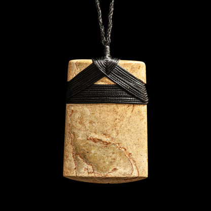 Jade Toki hand carved pendant by Nick and Mady Necklace
