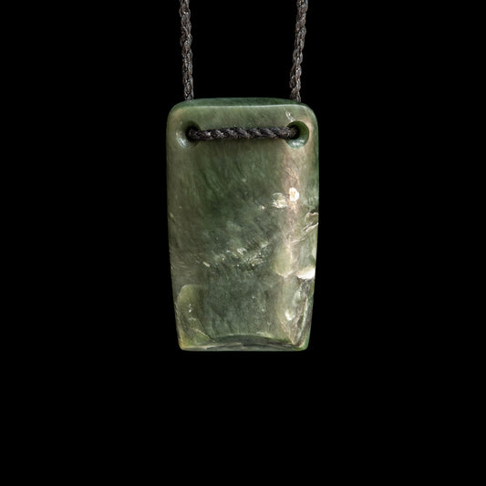 Medium Toki, handcrafted jade pendant
