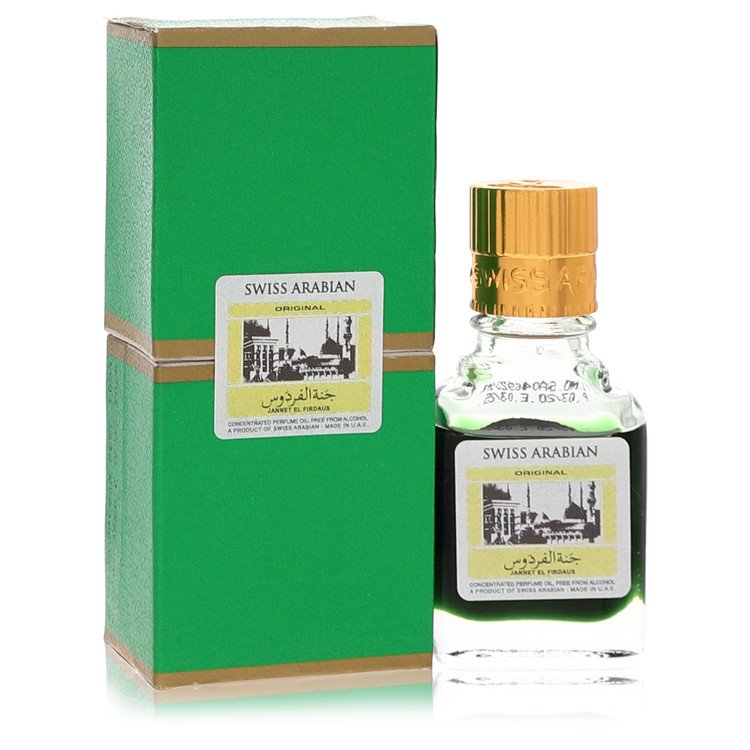 Jannet El Firdaus Concentrated Perfume Oil Free From Alcohol (Unisex Green Attar) by Swiss Arabian 9 ml