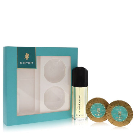 Je Reviens Gift Set - 1.7 oz eau De Toilette Spray + 2 x 2.6 oz Soap by Worth --