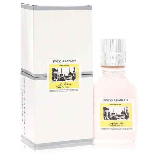 Jannet El Firdaus Concentrated Perfume Oil Free From Alcohol (Unisex White Attar) by Swiss Arabian 9 ml Brands HD