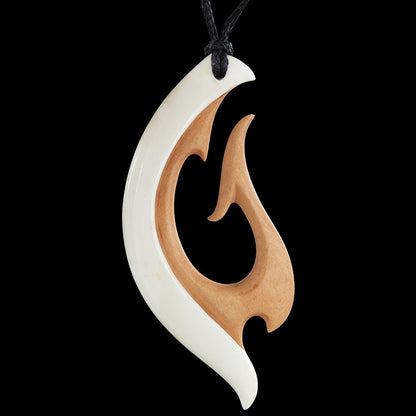 Large Stained Matau Pendant
